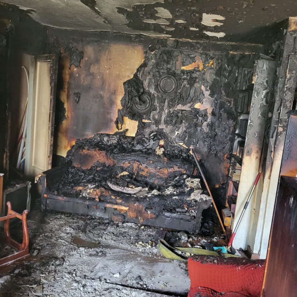 Женщина пострадала во время пожара в Карелии