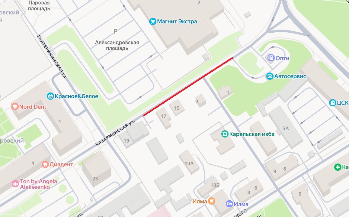 Проезд запретят по одной из улиц Петрозаводска
