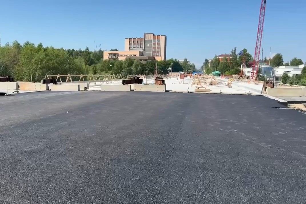 С опережением графика идет реконструкция моста в Петрозаводске