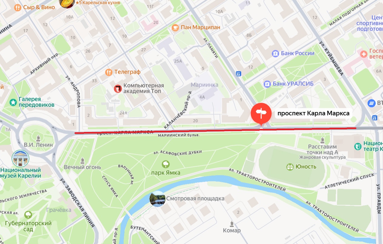 Сегодня в центре Петрозаводска начнут укладывать асфальт