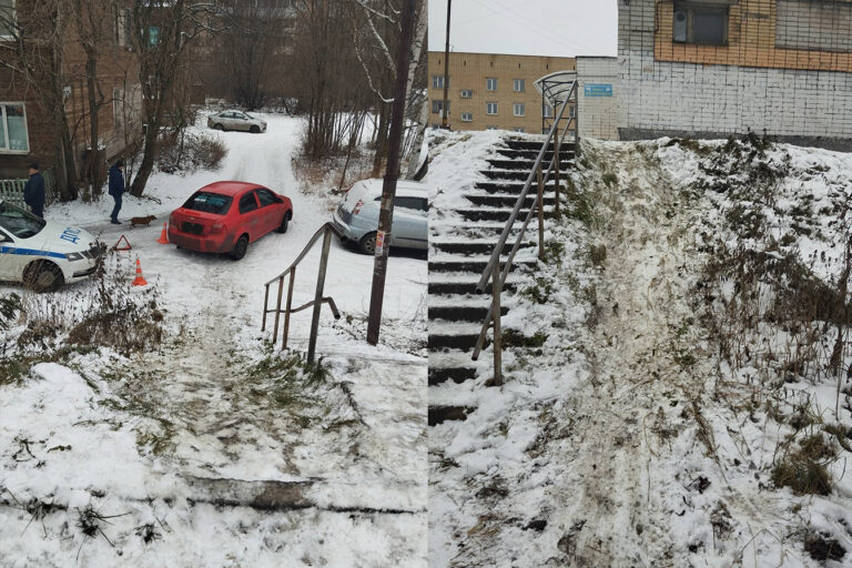 Ребенок скатился с горки под колеса машины в Петрозаводске