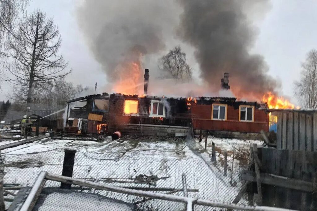 Женщина не смогла спастись из страшного пожара в Карелии