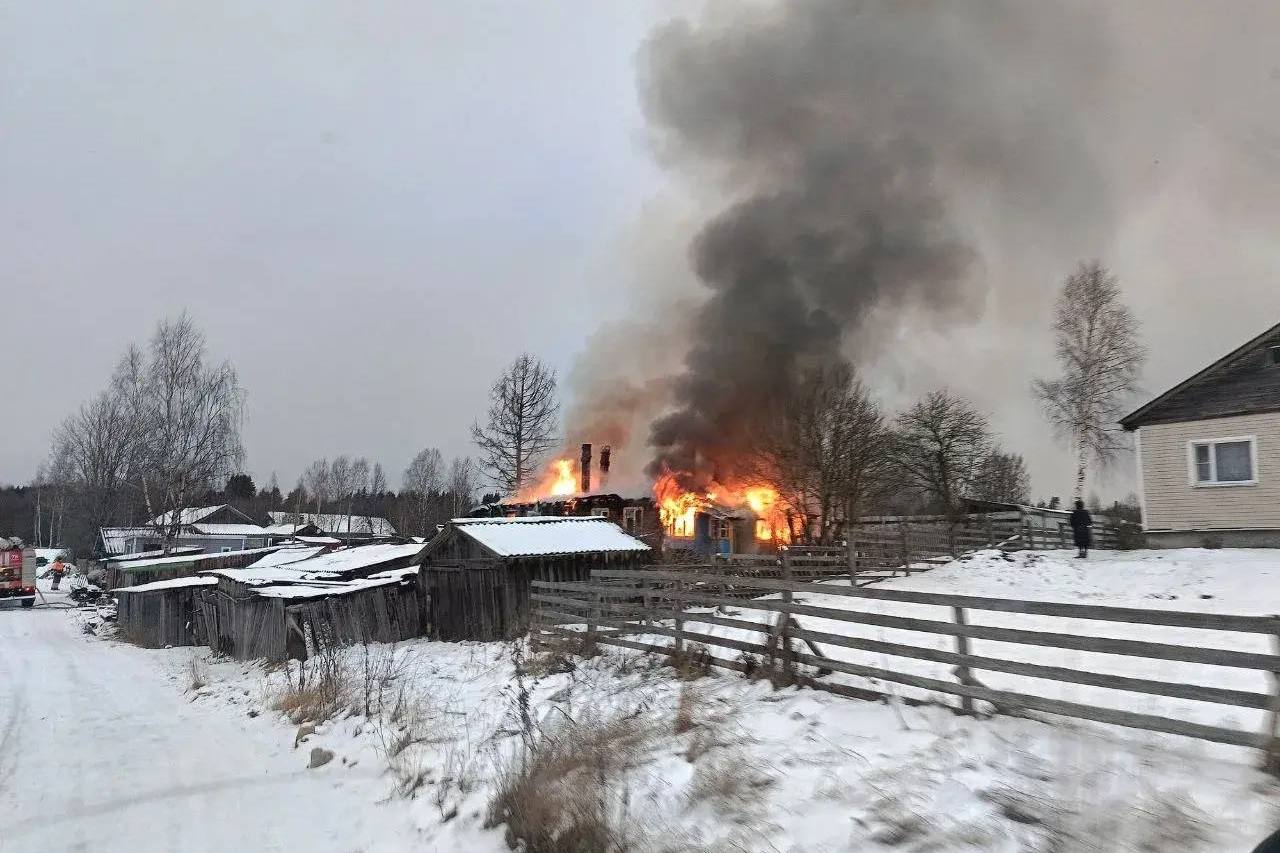 Женщина не смогла спастись из страшного пожара в Карелии