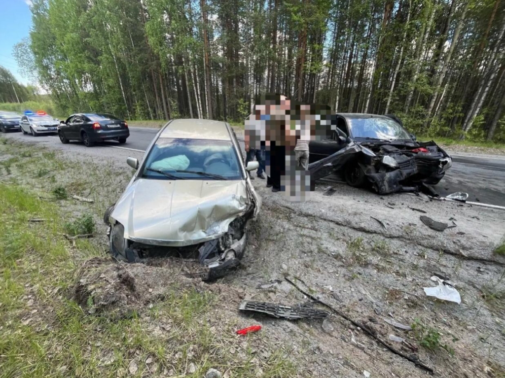 Несколько человек пострадали в лобовой аварии в Карелии