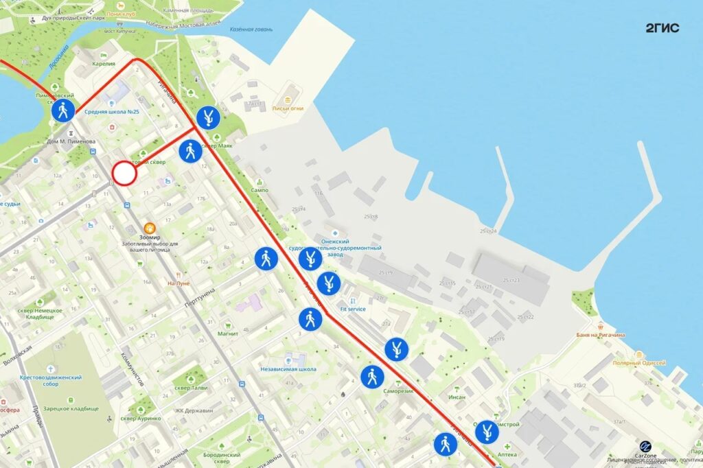 Несколько улиц Петрозаводска перекроют в воскресенье