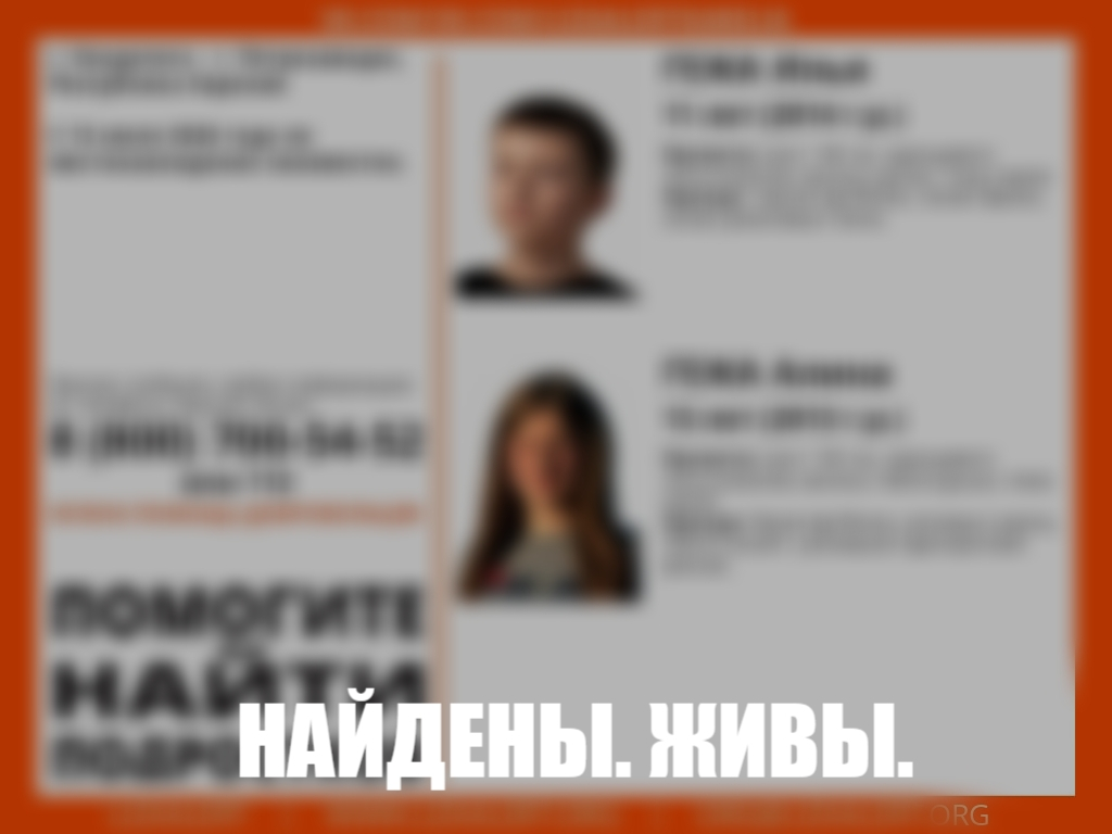 Дети, пропавшие по пути из Кондопоги в Петрозаводск, найдены