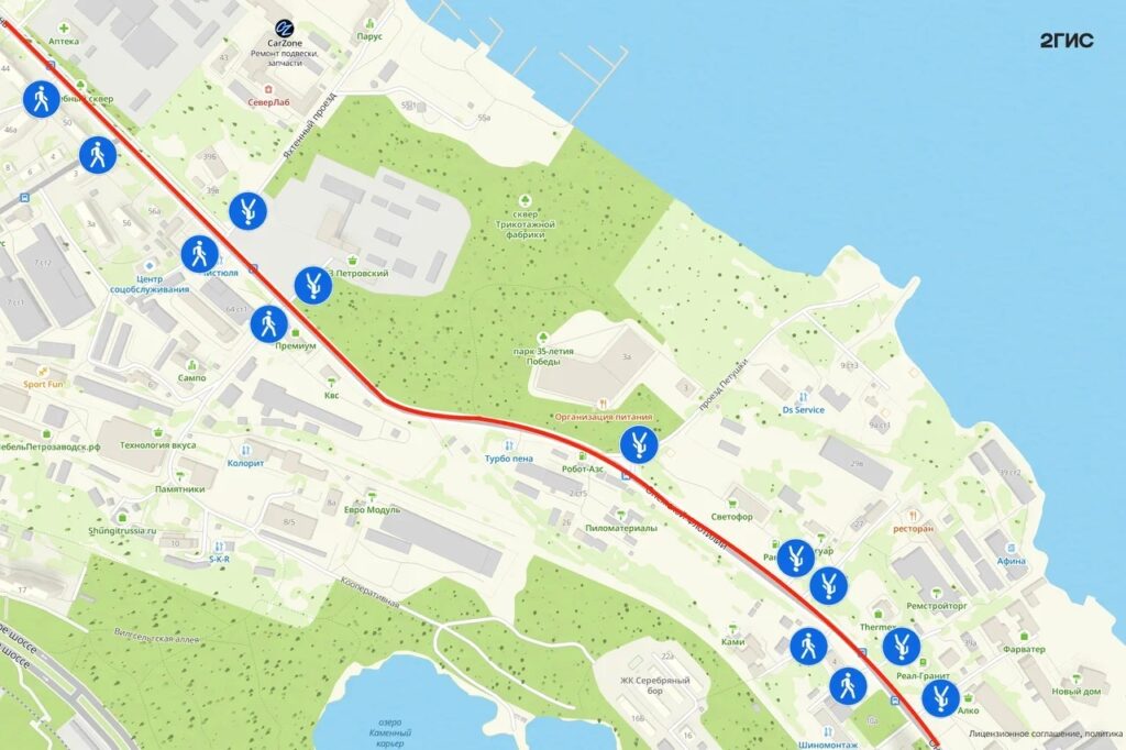Несколько улиц Петрозаводска перекроют в воскресенье