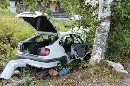 Фотографии с места смертельной аварии опубликовали спасатели Карелии