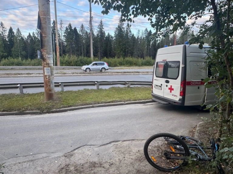 Два велосипедиста столкнулись на Древлянке
