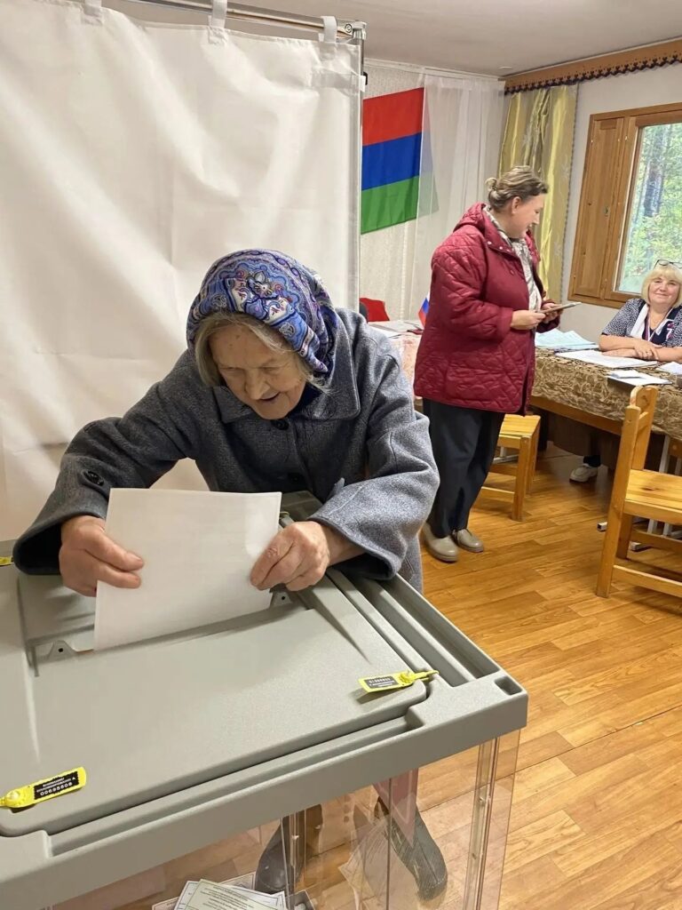 Старшее поколение Карелии голосует