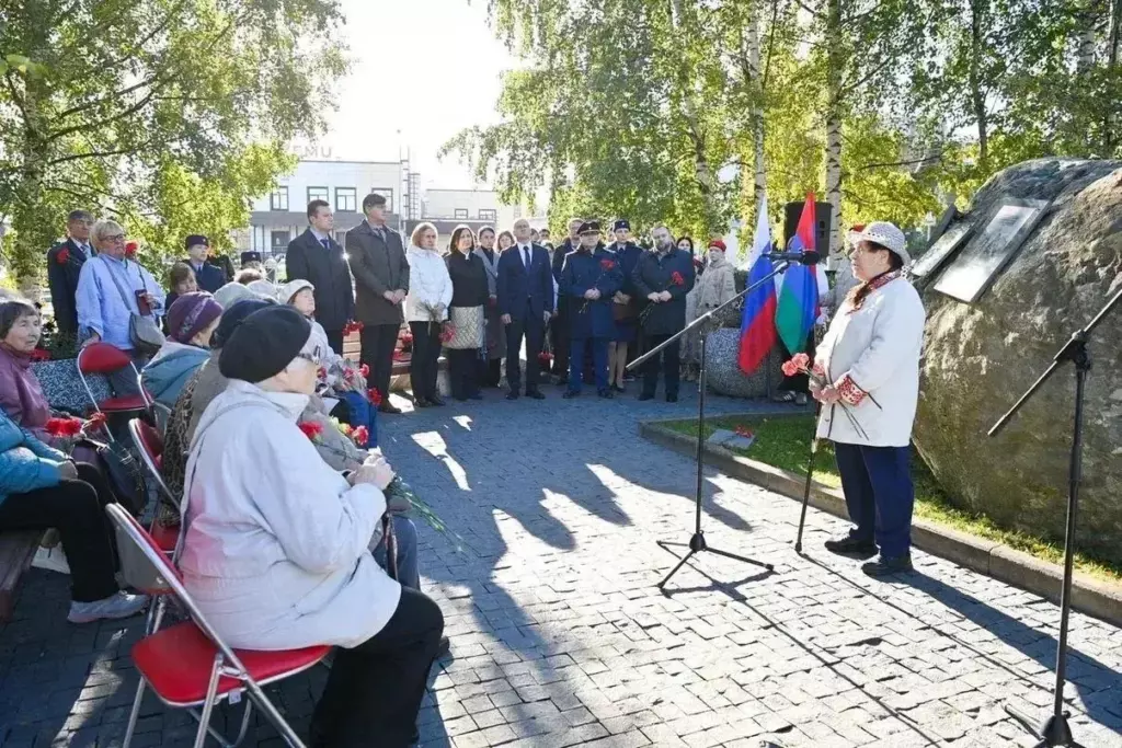 В Петрозаводске открыли памятный знак узникам финских концлагерей