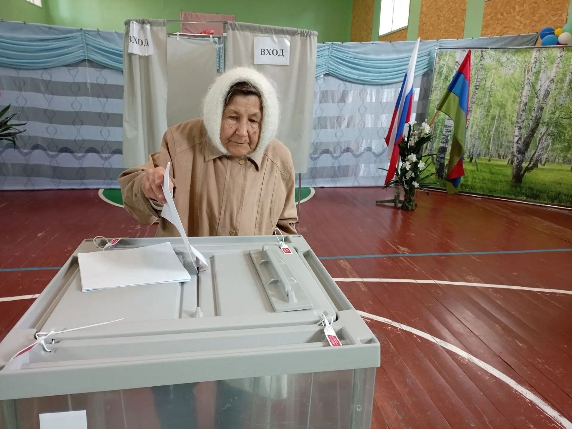 Старшее поколение Карелии голосует