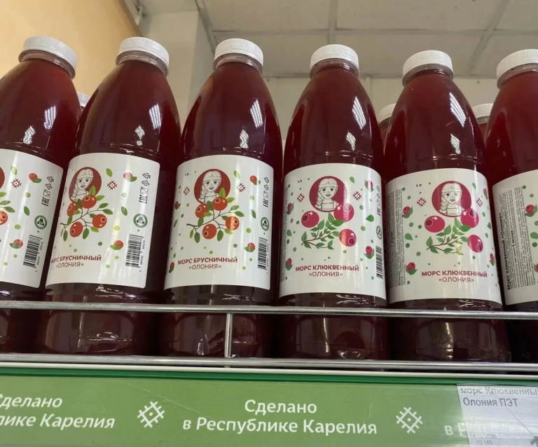 Ягодные морсы появились в сети магазинов «Олония»