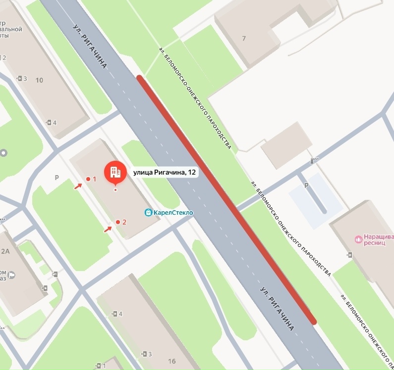 Схема движения изменится на улице Ригачина в Петрозаводске