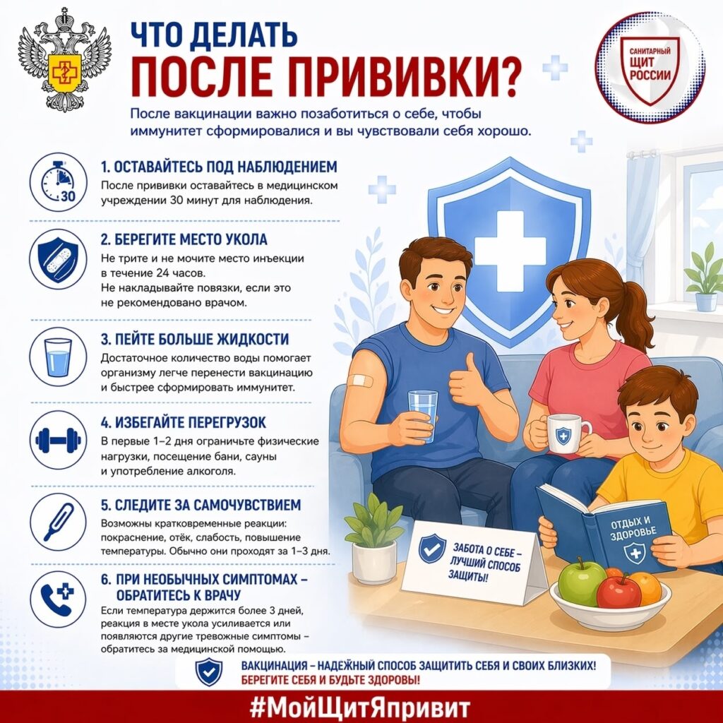 Жителям Карелии дали рекомендации, что делать сразу после прививки