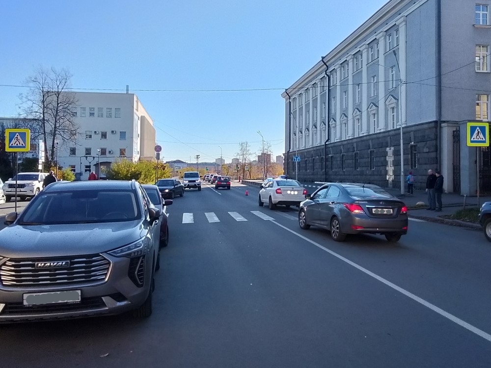 Пенсионерку сбили на пешеходнике в Петрозаводске